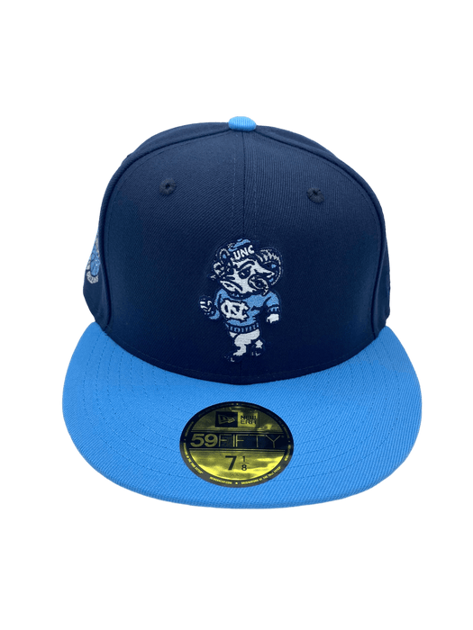 New Era Fitted Hat North Carolina Tar Heels New Era Blue Custom 1993 Side Patch 59FIFTY Fitted Hat - Men's