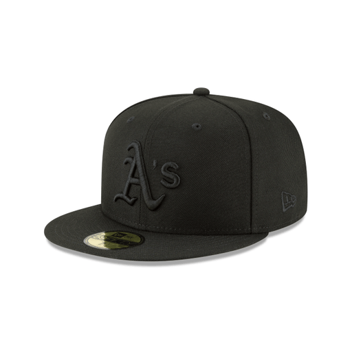 Oakland Athletics New Era Black/Black Basic 59FIFTY Fitted Hat