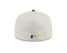 New Era Fitted Hat Oakland Athletics New Era Chrome/Green 2 Tone 59FIFTY Fitted Hat