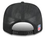 Adult Cincinnati Bengals New Era Black 2025 NFL Sideline 9SEVENTY Adjustable Trucker Hat - Men's