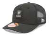Adult Las Vegas Raiders New Era Black 2025 NFL Sideline 9SEVENTY Adjustable Trucker Hat - Men's