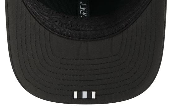 Adult Las Vegas Raiders New Era Black 2025 NFL Sideline 9SEVENTY Adjustable Trucker Hat - Men's