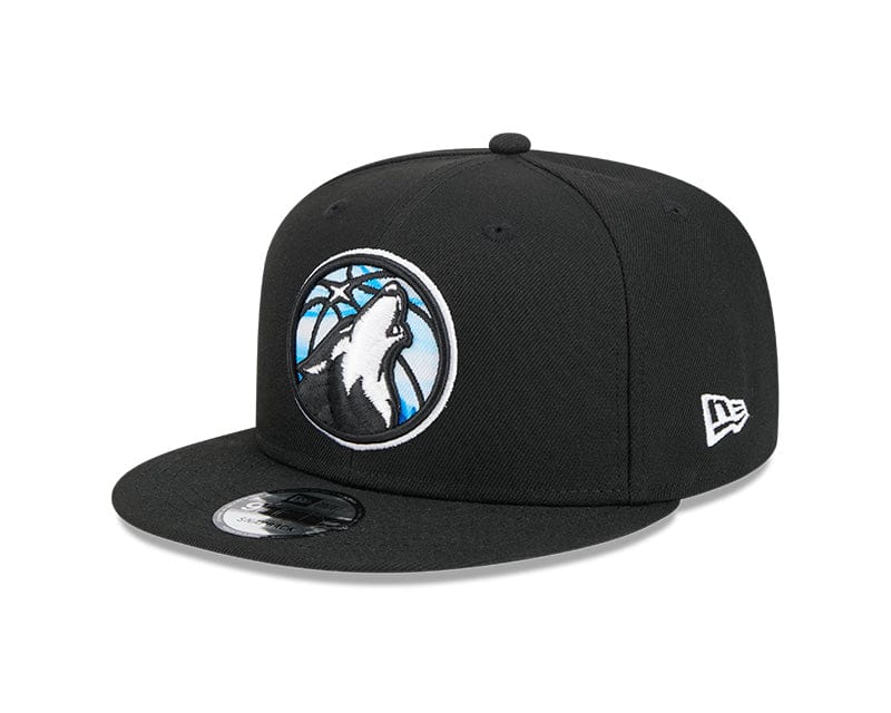 New Era Fitted Hat OSFM / Black Adult Minnesota Timberwolves New Era Black 2024 Alternate City Edition 9FIFTY Snapback Hat - Men's