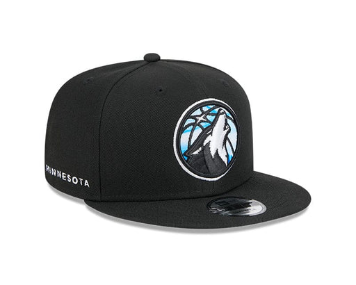 New Era Fitted Hat OSFM / Black Adult Minnesota Timberwolves New Era Black 2024 Alternate City Edition 9FIFTY Snapback Hat - Men's