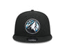 New Era Fitted Hat OSFM / Black Adult Minnesota Timberwolves New Era Black 2024 Alternate City Edition 9FIFTY Snapback Hat - Men's