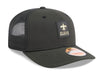 Adult New Orleans Saints New Era Black 2025 NFL Sideline 9SEVENTY Adjustable Trucker Hat - Men's