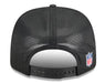 Adult New Orleans Saints New Era Black 2025 NFL Sideline 9SEVENTY Adjustable Trucker Hat - Men's