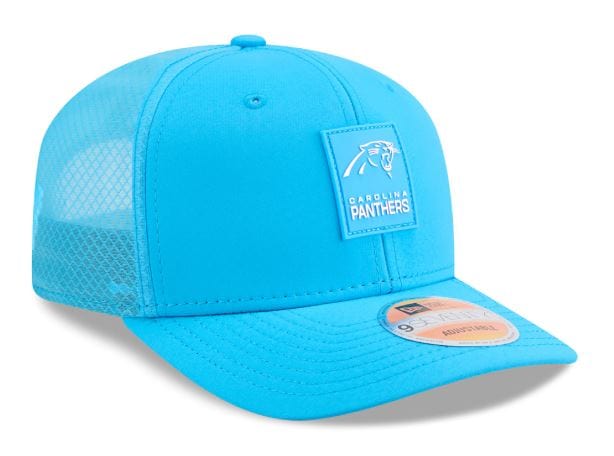 New Era Fitted Hat OSFM / Blue Adult Carolina Panthers New Era Blue 2025 NFL Sideline 9SEVENTY Adjustable Trucker Hat - Men's