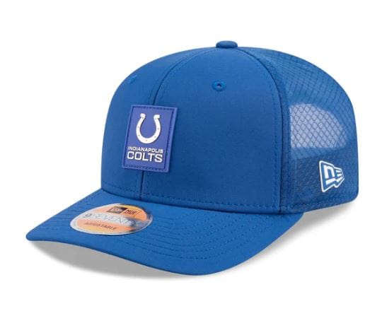 New Era Fitted Hat OSFM / Blue Adult Indianapolis Colts New Era Blue 2025 NFL Sideline 9SEVENTY Adjustable Trucker Hat - Men's