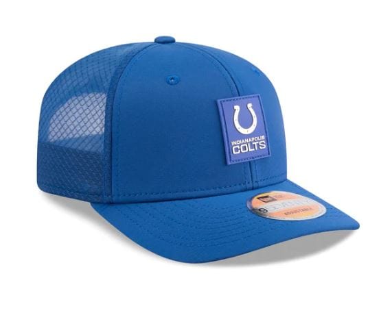 New Era Fitted Hat OSFM / Blue Adult Indianapolis Colts New Era Blue 2025 NFL Sideline 9SEVENTY Adjustable Trucker Hat - Men's