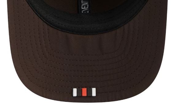 Adult Cleveland Browns New Era Brown 2025 NFL Sideline 9SEVENTY Adjustable Trucker Hat - Men's