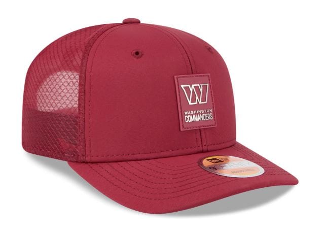 Adult Washington Commanders New Era Burgundy 2025 NFL Sideline 9SEVENTY Adjustable Trucker Hat - Men's