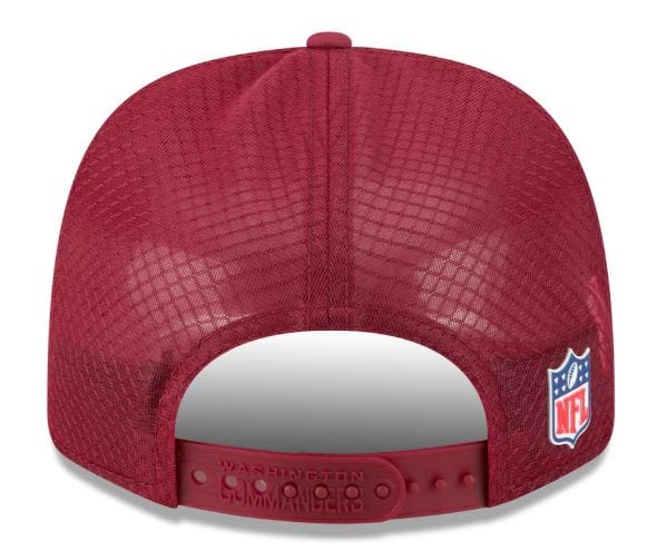 Adult Washington Commanders New Era Burgundy 2025 NFL Sideline 9SEVENTY Adjustable Trucker Hat - Men's
