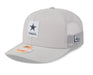 Adult Dallas Cowboys New Era Gray 2025 NFL Sideline 9SEVENTY Adjustable Trucker Hat - Men's