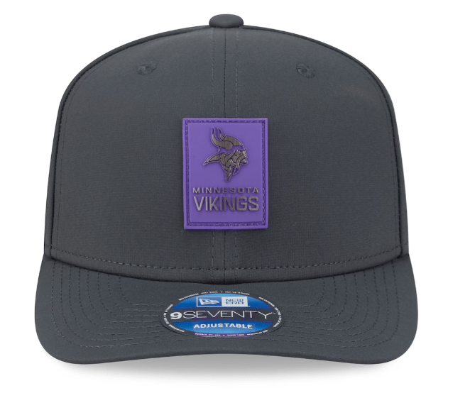 New Era Fitted Hat OSFM / Gray Adult Minnesota Vikings New Era Charcoal Gray 2025 NFL Sideline Cold Weather 9SEVENTY Adjustable Trucker Hat - Men's