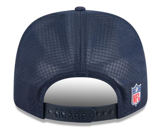 Adult Chicago Bears New Era Navy 2025 NFL Sideline 9SEVENTY Adjustable Trucker Hat - Men's