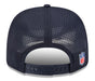 Adult Houston Texans New Era Navy 2025 NFL Sideline 9SEVENTY Adjustable Trucker Hat - Men's