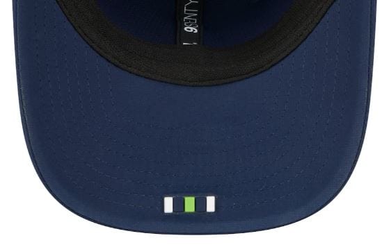 Adult Seattle Seahawks New Era Navy 2025 NFL Sideline 9SEVENTY Adjustable Trucker Hat - Men's