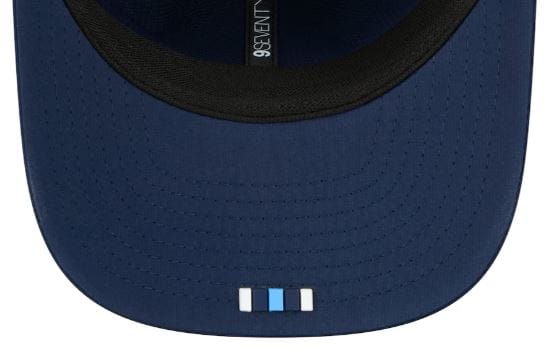 Adult Tennessee Titans New Era Navy 2025 NFL Sideline 9SEVENTY Adjustable Trucker Hat - Men's