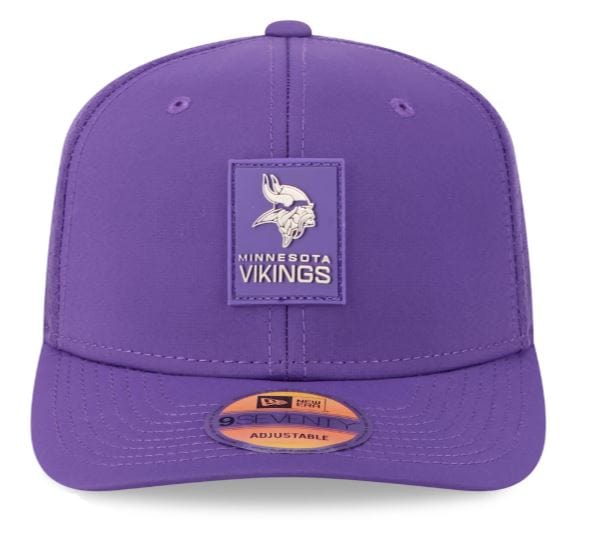 Adult Minnesota Vikings New Era Purple 2025 NFL Sideline 9SEVENTY Adjustable Trucker Hat - Men's