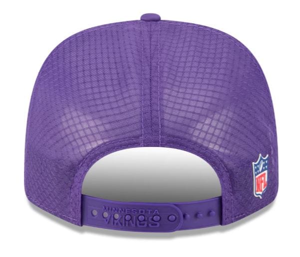 Adult Minnesota Vikings New Era Purple 2025 NFL Sideline 9SEVENTY Adjustable Trucker Hat - Men's