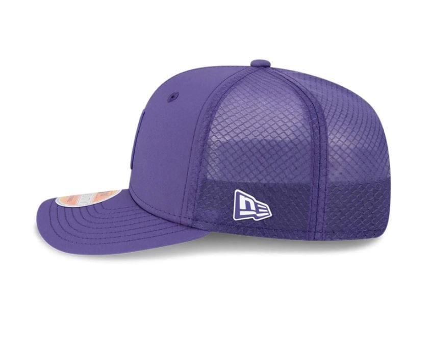 Adult Minnesota Vikings New Era Purple 2025 NFL Sideline Helmet 9SEVENTY Adjustable Trucker Hat - Men's