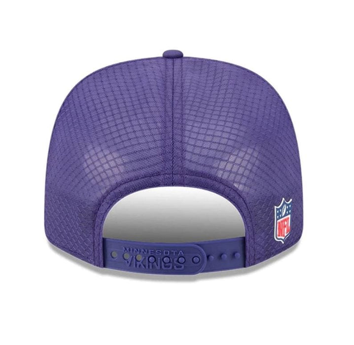 Adult Minnesota Vikings New Era Purple 2025 NFL Sideline Helmet 9SEVENTY Adjustable Trucker Hat - Men's