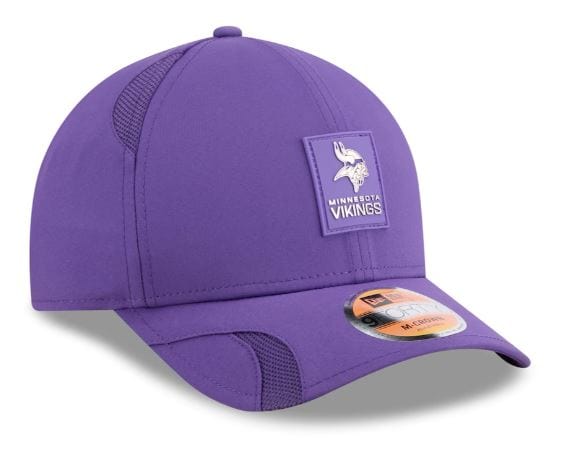 Adult Minnesota Vikings New Era Purple 2025 NFL Sideline M-Crown 9FORTY Adjustable Hat - Men's