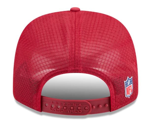 Adult Arizona Cardinals New Era Red 2025 NFL Sideline 9SEVENTY Adjustable Trucker Hat - Men's