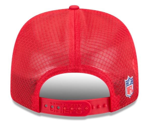 Adult Kansas City Chiefs New Era Red 2025 NFL Sideline 9SEVENTY Adjustable Trucker Hat - Men's
