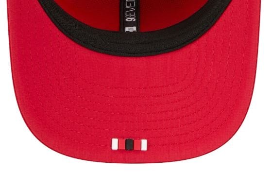 Adult San Francisco 49ers New Era Red 2025 NFL Sideline 9SEVENTY Adjustable Trucker Hat - Men's