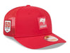 Adult Tampa Bay Buccaneers New Era Red 2025 NFL Sideline 9SEVENTY Adjustable Trucker Hat - Men's