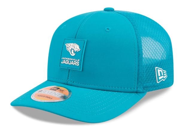 New Era Fitted Hat OSFM / Teal Adult Jacksonville Jaguars New Era Teal 2025 NFL Sideline 9SEVENTY Adjustable Trucker Hat - Men's