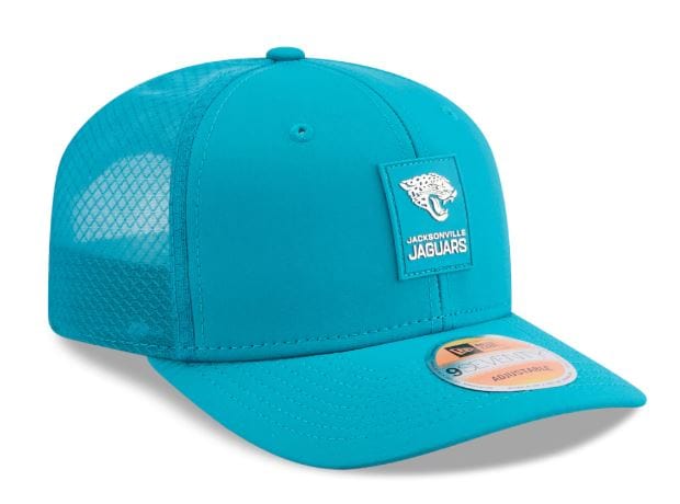 New Era Fitted Hat OSFM / Teal Adult Jacksonville Jaguars New Era Teal 2025 NFL Sideline 9SEVENTY Adjustable Trucker Hat - Men's