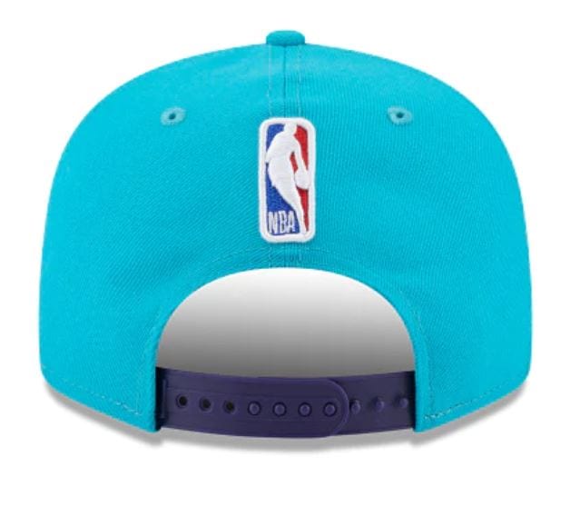 Charlotte Hornets SIDE TEAM-PATCH Teal Fitted Hat by New Era