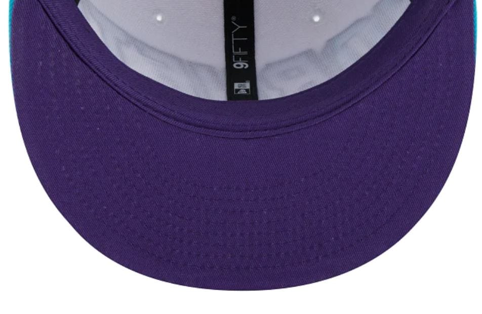 Teal Charlotte Hornets Purple Visor New Era 9Fifty Snapback