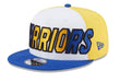 New Era Fitted Hat OSFM / White Golden State Warriors New Era White Back Half Side Patch 9FIFTY Snapback Hat