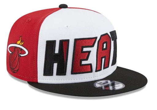 Miami Heat New Era White Back Half Side Patch 9FIFTY Snapback Hat