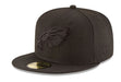 Philadelphia Eagles New Era Black on Black Collection 59FIFTY Fitted Hat