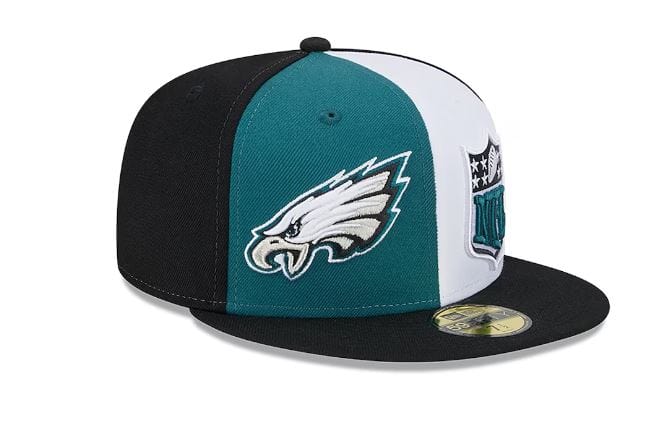 Philadelphia Eagles New Era Green/Black 2023 Sideline 59FIFTY Fitted H | Flex Caps
