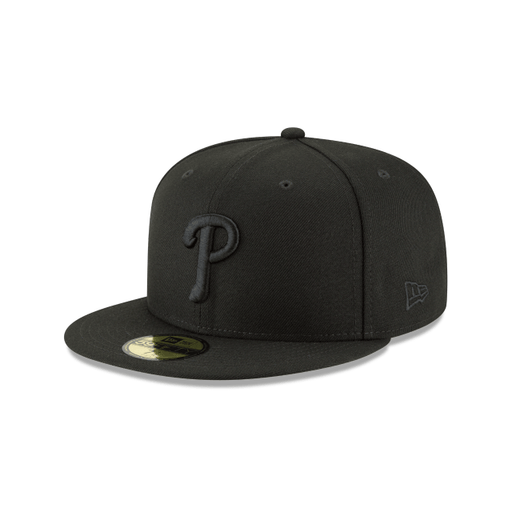 Philadelphia Phillies New Era Black/Black Basic 59FIFTY Fitted Hat