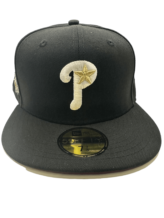 Men's Philadelphia Phillies New Era Black Jersey 59FIFTY Fitted Hat