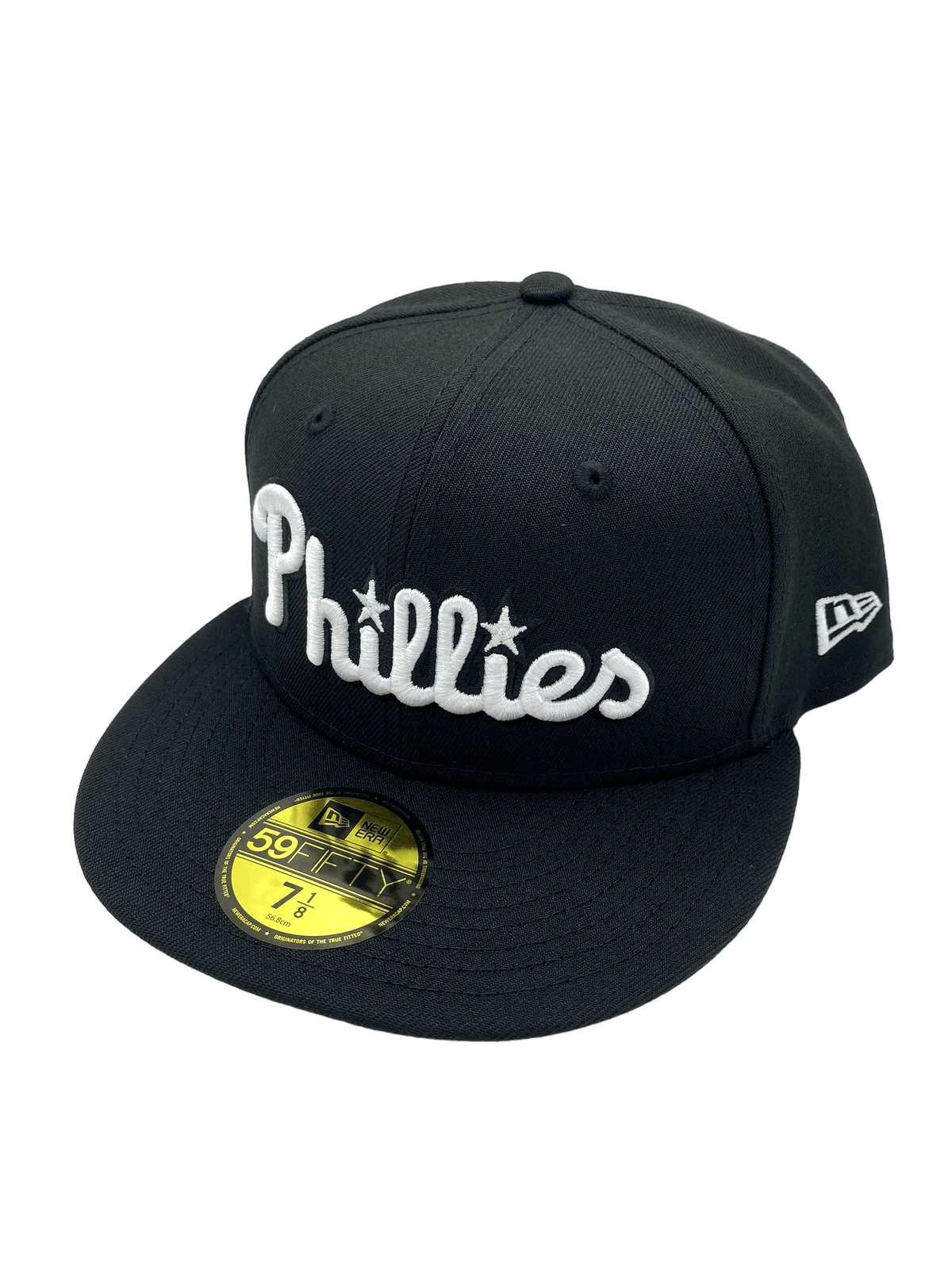 Adult Philadelphia Phillies New Era Black/White Scripts 59FIFTY Fitted ...