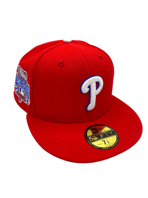 Philadelphia Phillies New Era Red Custom Combo Side Patch 59FIFTY Fitted Hat - Men's