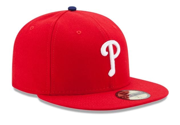 New Era Fitted Hat Philadelphia Phillies New Era Red On Field 59FIFTY Fitted Hat