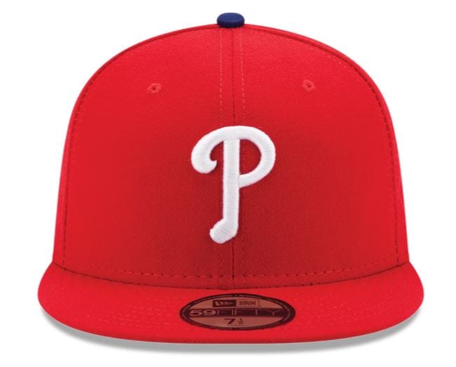 New Era Fitted Hat Philadelphia Phillies New Era Red On Field 59FIFTY Fitted Hat