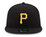 New Era Fitted Hat Pittsburgh Pirates New Era Black Home Authentic Collection On-Field 59FIFTY Fitted Hat
