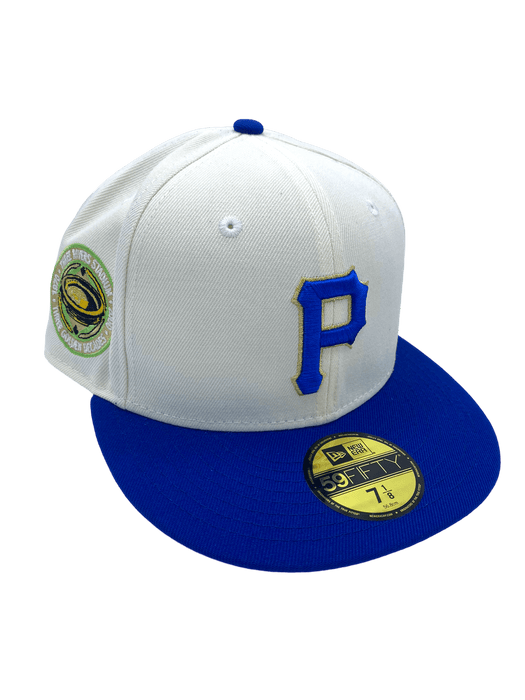 Pittsburgh Pirates New Era Chrome/Blue BSP Custom Side Patch 59FIFTY Fitted Hat