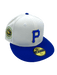 New Era Fitted Hat Pittsburgh Pirates New Era Chrome/Blue BSP Custom Side Patch 59FIFTY Fitted Hat