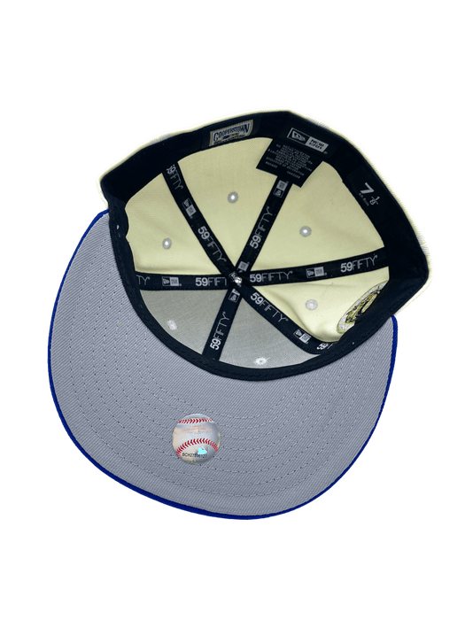 New Era Fitted Hat Pittsburgh Pirates New Era Chrome/Blue BSP Custom Side Patch 59FIFTY Fitted Hat